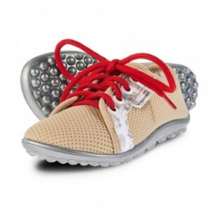 LeGuano Kids Beige and Red Sneakers 29 EU 11 US